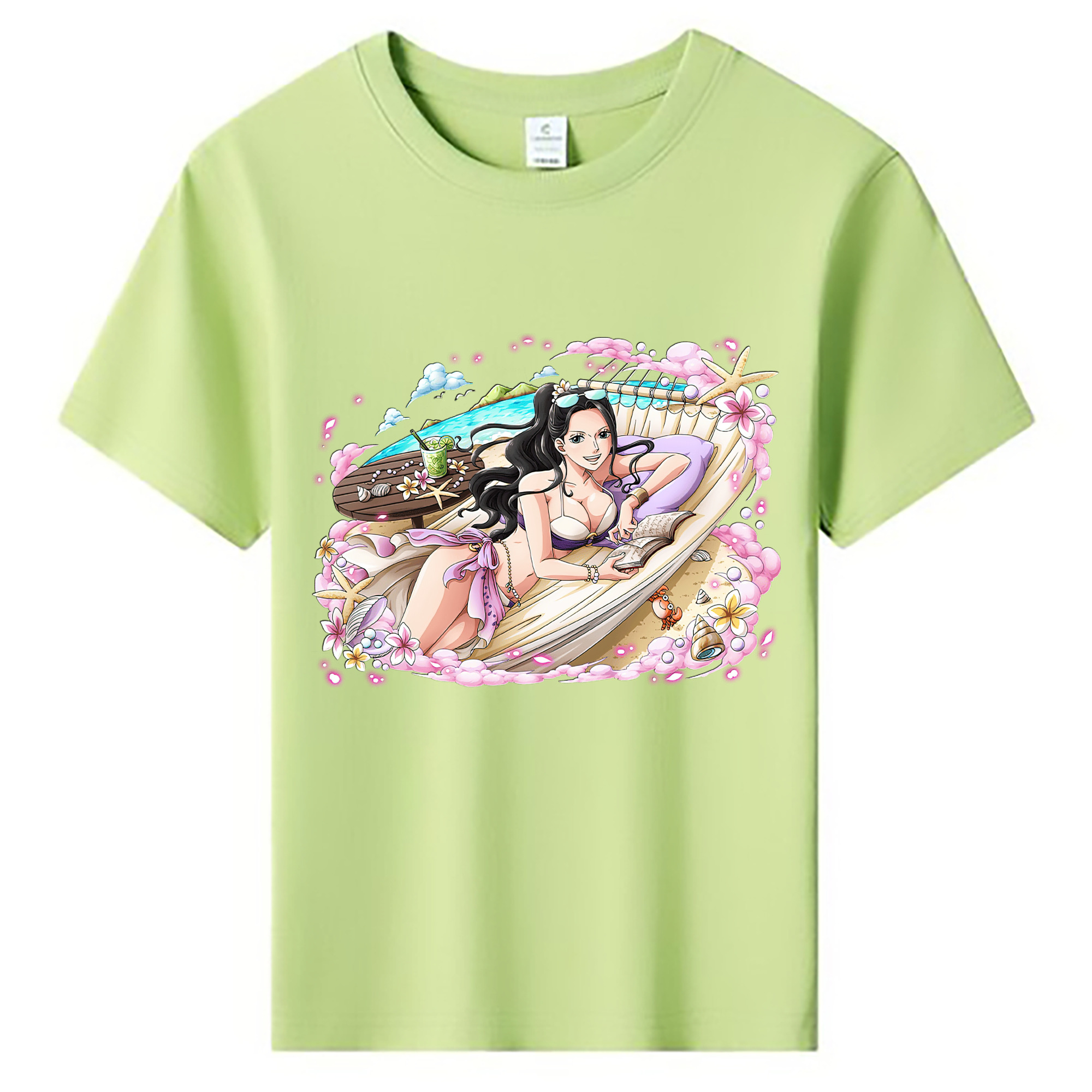 ワンピース ニコ・ロビン ONE PIECE Nico Robin 綿100％キッズTシャツ（フロントプリント）